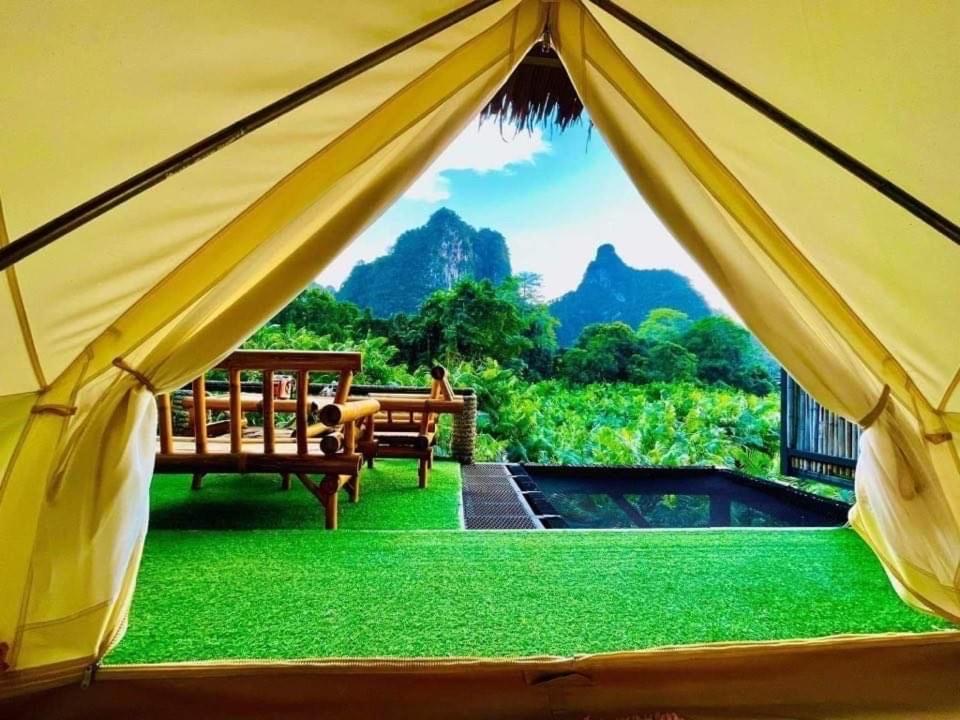 Готель Bridge Hill Cafe Glamping Khao Sok National Park Екстер'єр фото